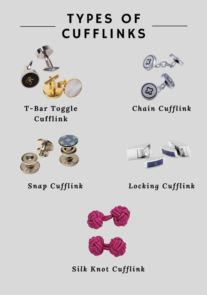 Different types of cufflinks are available to men and women in the modern world. 